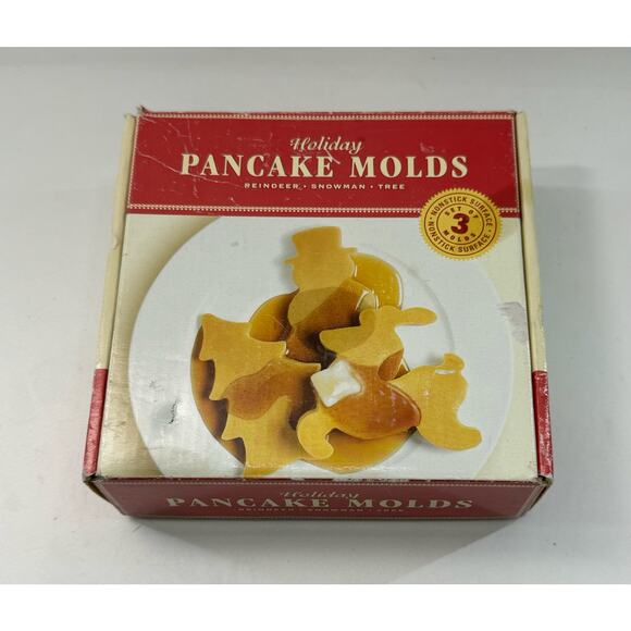 Williams-Sonoma Holiday Snowflake Pancake Molds Non-Stick - 3 Designs - Picture 1 of 5